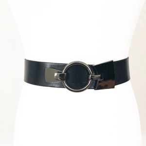 Black leather belt size Large
